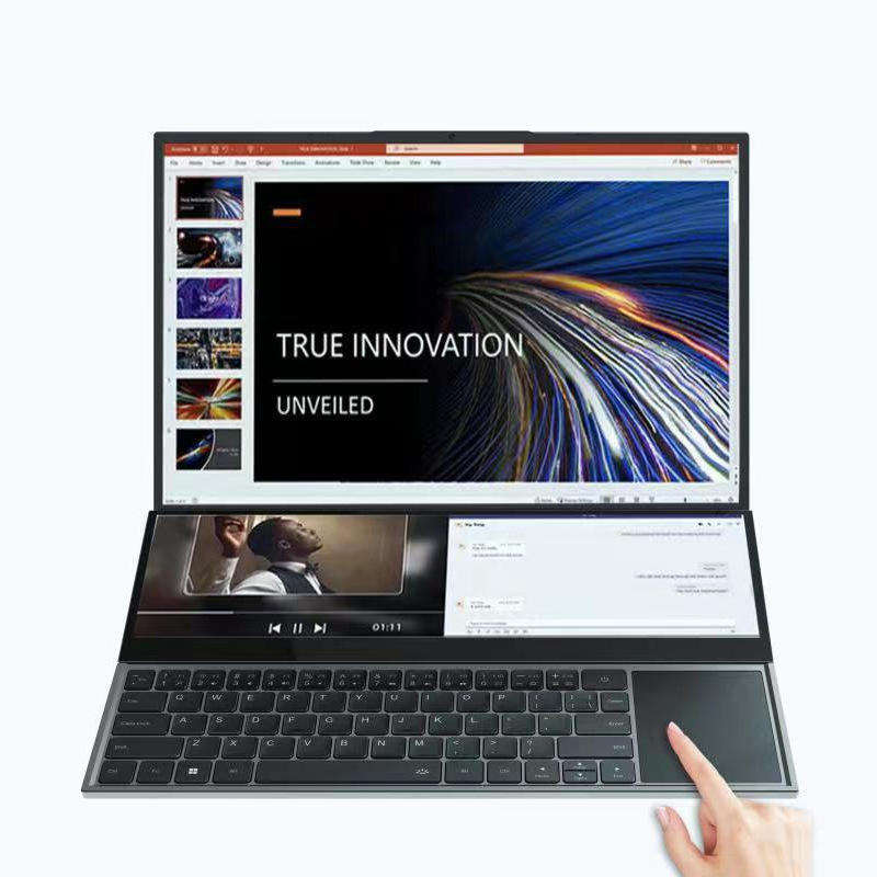 16" kaksinäyttöinen kannettava kannettava tietokone